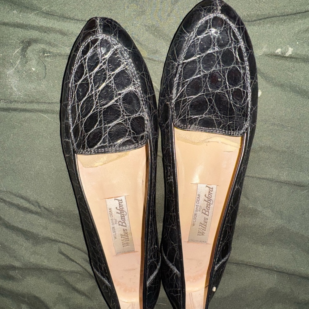 Wilkes Bashford Crocodile Loafers